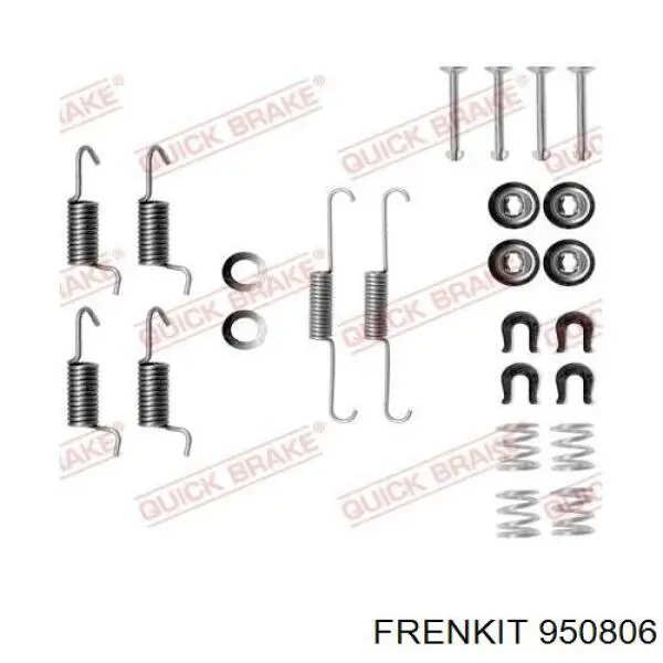 950806 Frenkit juego de reparación, frenos traseros