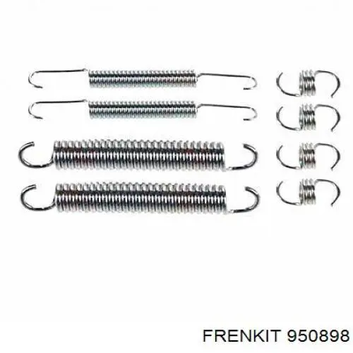 950898 Frenkit kit de montaje, zapatas de freno traseras