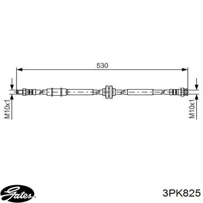 11950V7302 Nissan correa trapezoidal