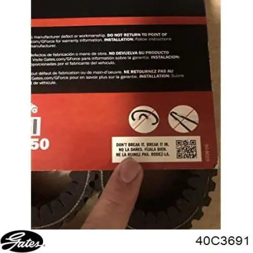 40G3691 Gates correa cvt