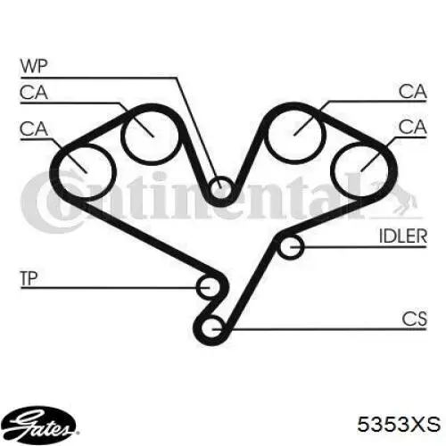  Correa distribucion para Mitsubishi Sigma F16A