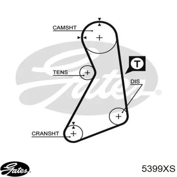 048109119G VAG correa trapezoidal