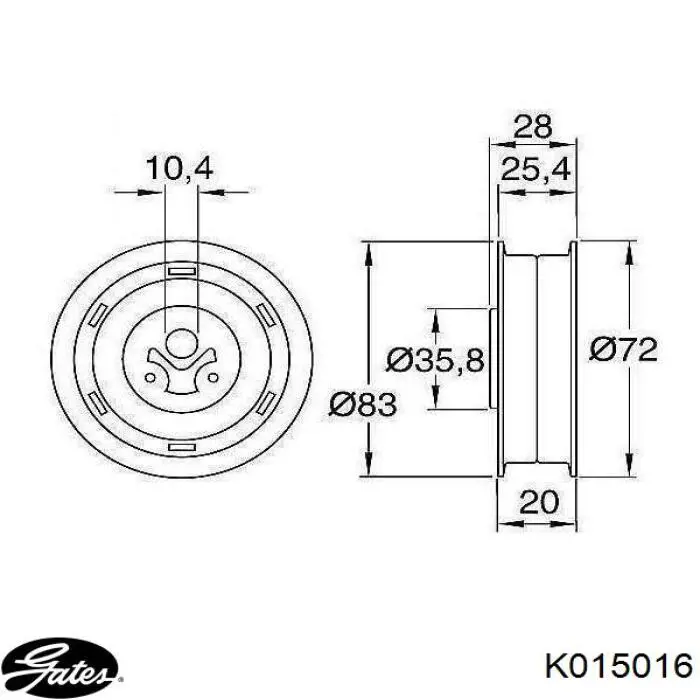  Kit correa de distribución para Volkswagen Santana 32B