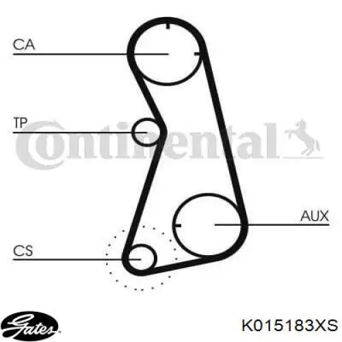 K015183XS Gates kit correa de distribución