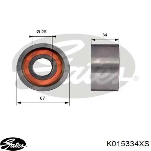 K015334XS Gates kit correa de distribución