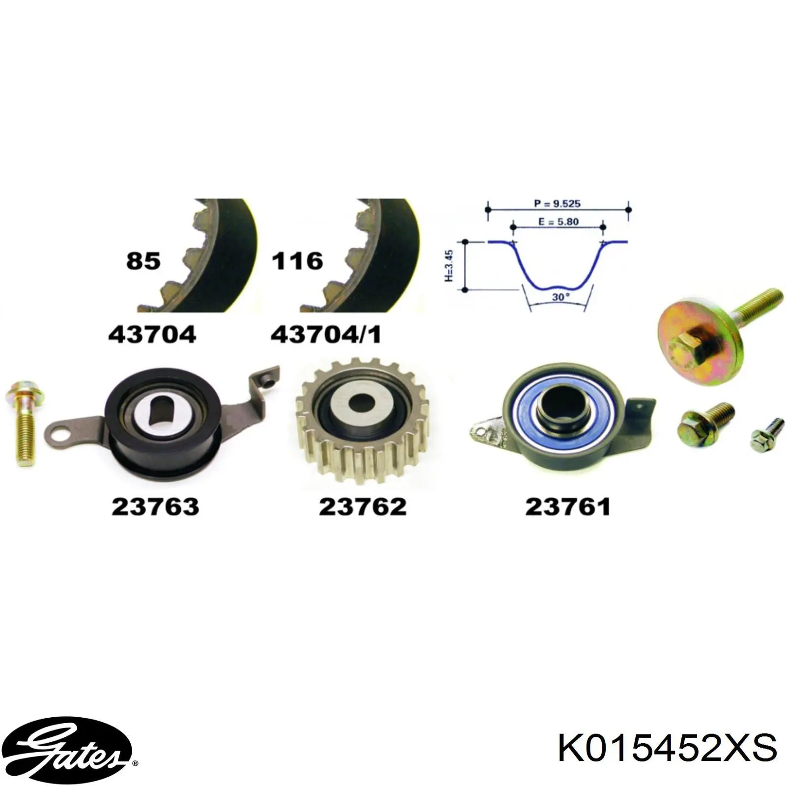  Kit correa de distribución para Ford Escort AVF