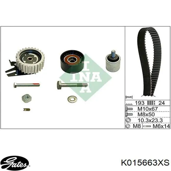 K015663XS Gates kit correa de distribución