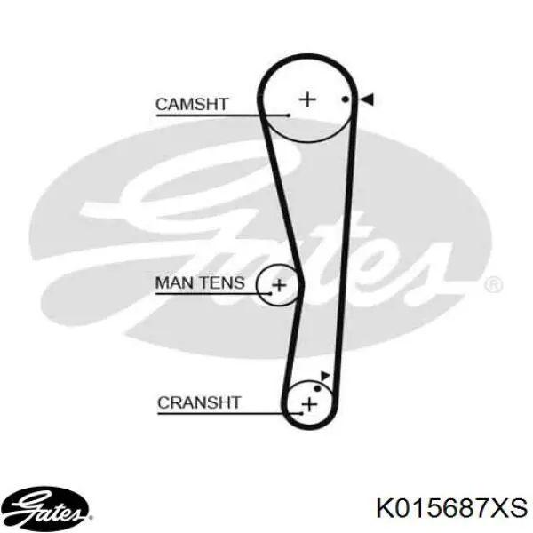  Kit correa de distribución para Mitsubishi Lancer 9 