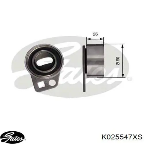 K025547XS Gates kit correa de distribución