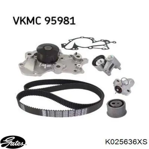 K025636XS Gates kit correa de distribución