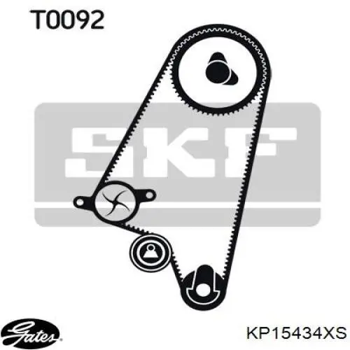 KP15434XS Gates kit correa de distribución