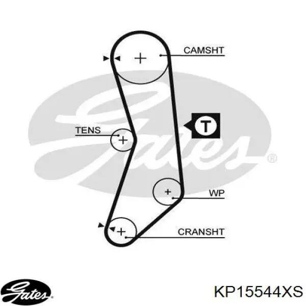 KP15544XS Gates kit correa de distribución