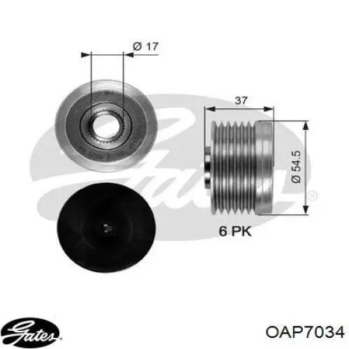  Poleas juego de piezas para Ford Fiesta 5 