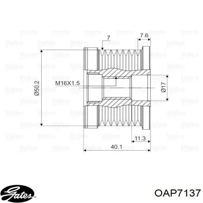 AFP0036 AS/Auto Storm poleas juego de piezas