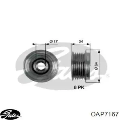 OAP7167 Gates poleas juego de piezas