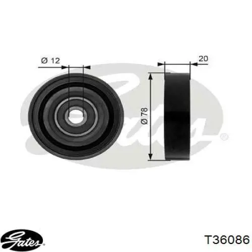  Rodillo, correa trapecial poli V para KIA Cerato LD