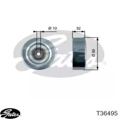 2528135060 Parts-Mall polea inversión / guía, correa poli v