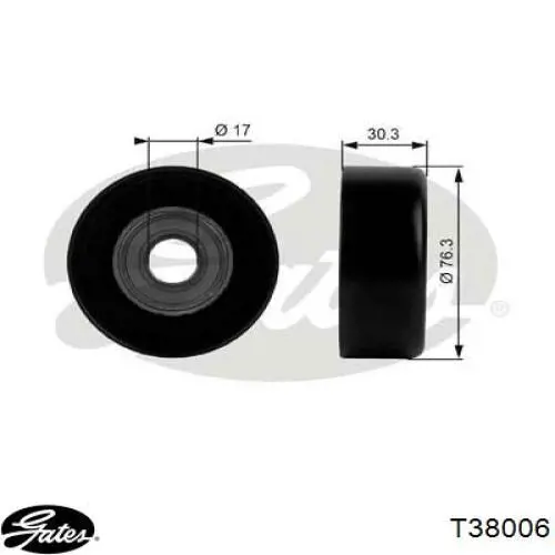  Rodillo, correa trapecial poli V para Honda Odyssey US