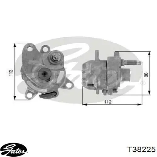 A1112000670 Mercedes tensor de correa, correa poli v