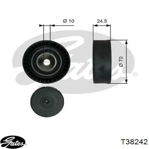 APV2256 Dayco tensor de correa, correa poli v