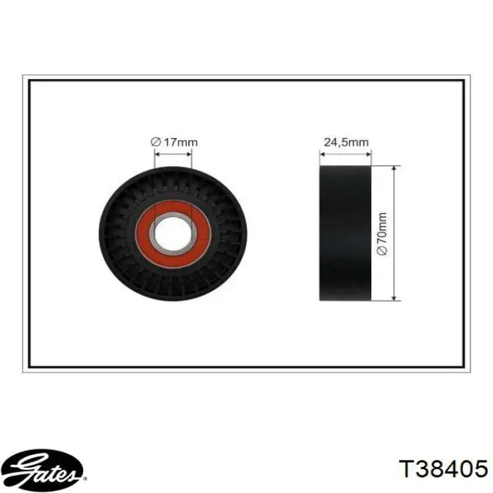 534 0160 10 Polcar tensor de correa, correa poli v