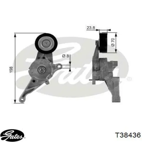  Tensor de correa, correa poli V para Seat Ibiza 6J1