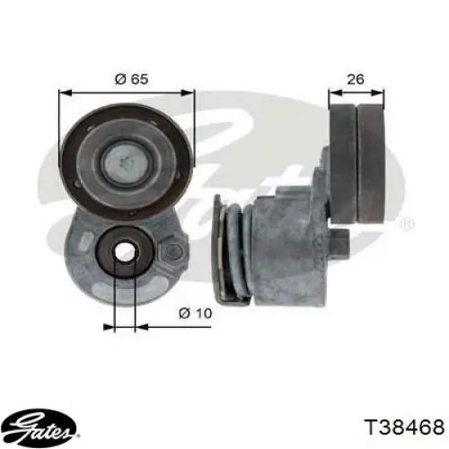 8200673092 Renault (RVI) tensor de correa, correa poli v