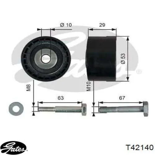  Rodillo intermedio de correa dentada para Alfa Romeo GT 937