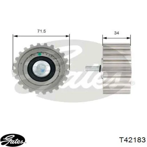 500388688 Iveco rodillo intermedio de correa dentada