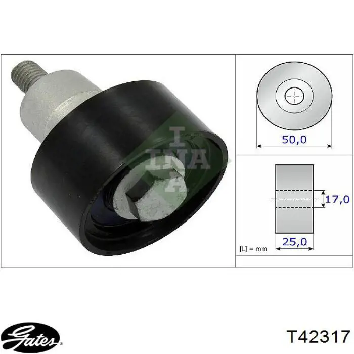  Rodillo intermedio de correa dentada para Skoda Kodiaq 1 