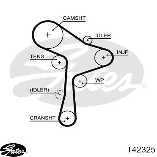  Rodillo intermedio de correa dentada para Skoda Rapid NH3, NK3, NK6