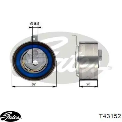  Rodillo, cadena de distribución para Audi Q5 8RB