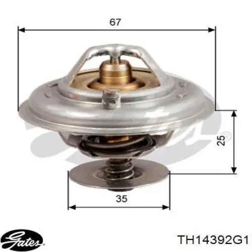 TH14392G1 Gates termostato, refrigerante