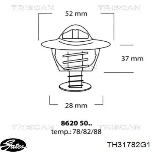 9004833078 Daihatsu termostato, refrigerante