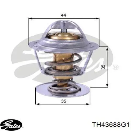 TH43688G1 Gates termostato, refrigerante