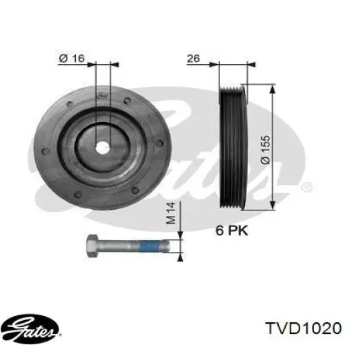  Polea, cigüeñal para Peugeot 807 E