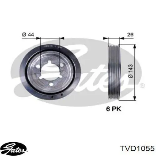  Polea, cigüeñal para Citroen ZX N2