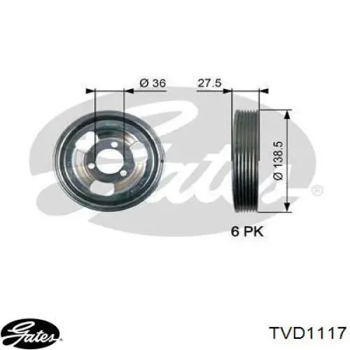  Polea, cigüeñal para MINI Paceman R61