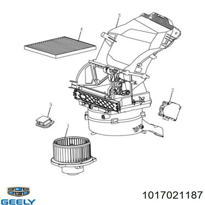 1017021187 Geely filtro de habitáculo