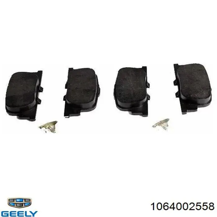 1064002558 Geely pastillas de freno traseras