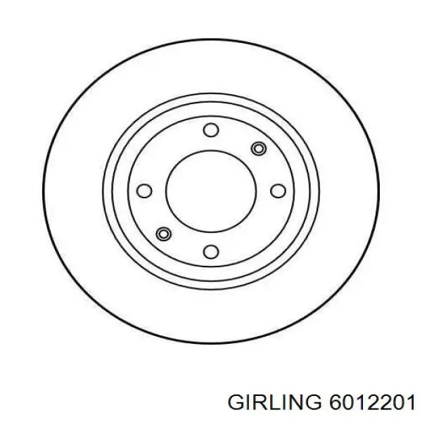 6012201 Girling freno de disco delantero