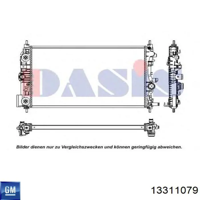 RA0201110 Jdeus radiador refrigeración del motor