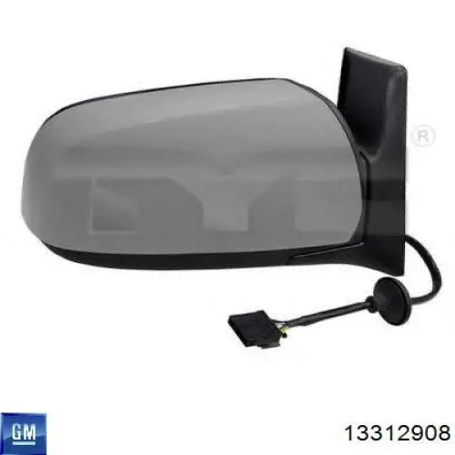 13312908 Peugeot/Citroen espejo retrovisor derecho