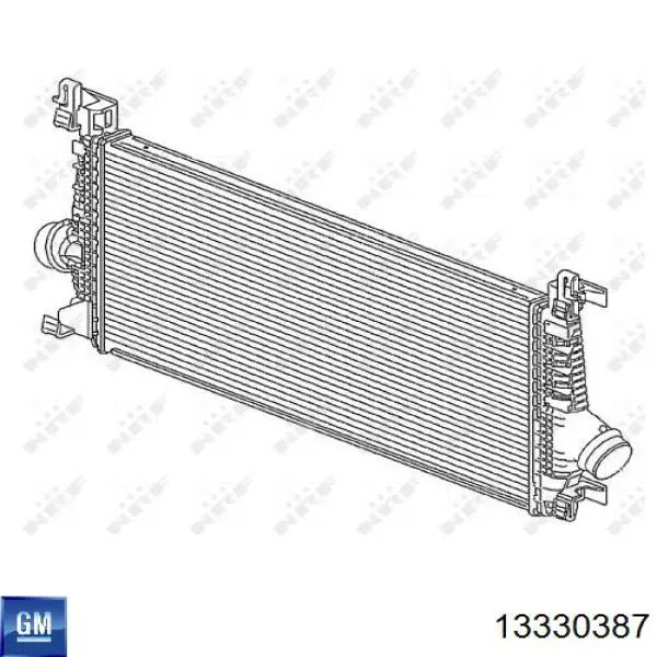 13330387 General Motors radiador de aire de admisión