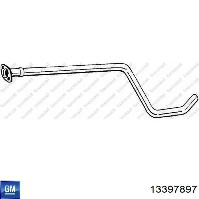  Silenciador del medio para Opel Astra 