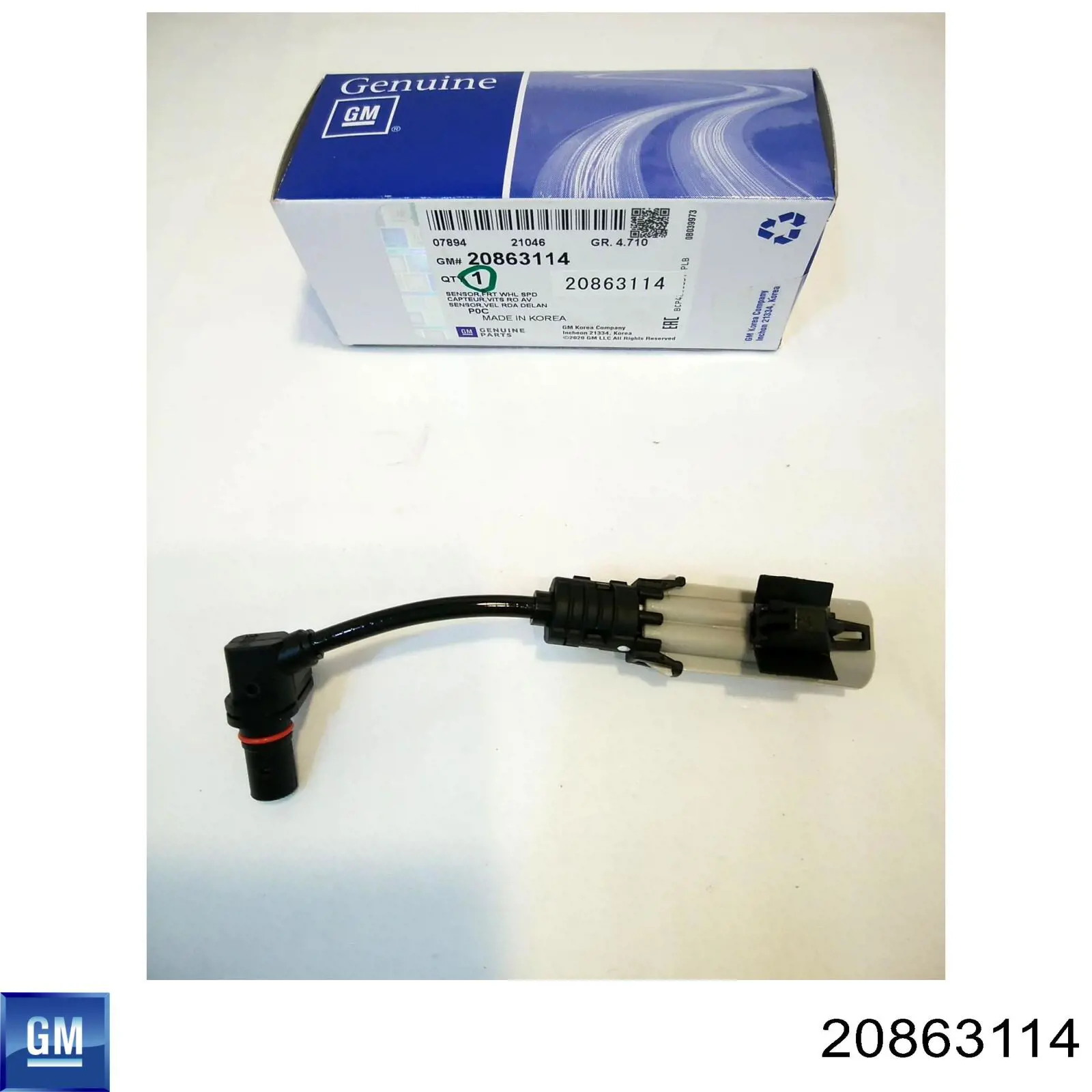 20863114 General Motors sensor abs delantero