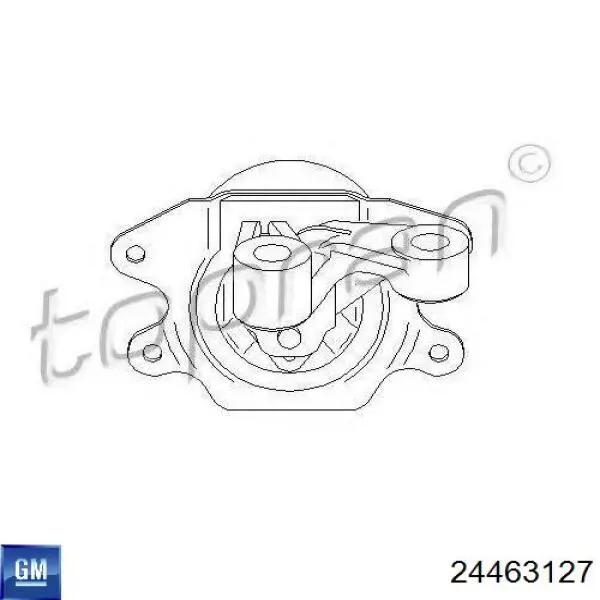 24463127 General Motors soporte motor izquierdo