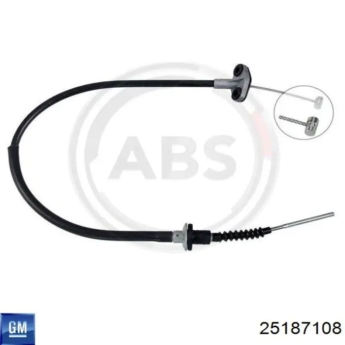 25187108 General Motors cable de embrague