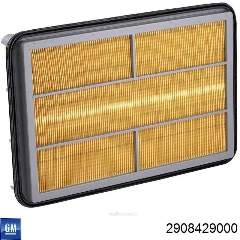 2908429000 General Motors filtro de aire