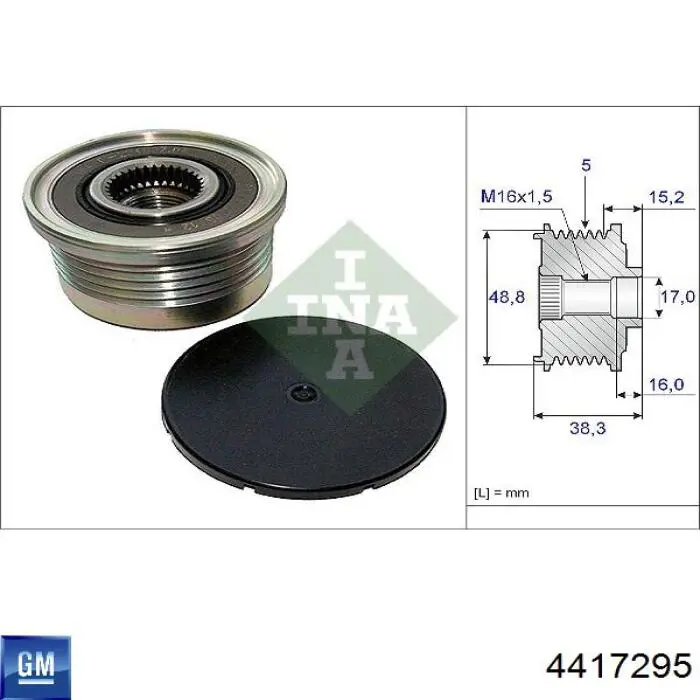 4417295 General Motors alternador